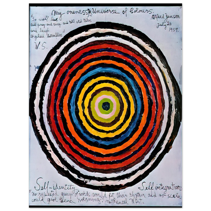 Alfred Jensen - My Oneness, A Universe of Colours - 1957 75x100 cm / 30x40inches Fine Art Poster