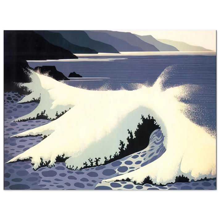 Eyvind Earle - The White Wave 75x100 cm / 30x40inches Fine Art Poster