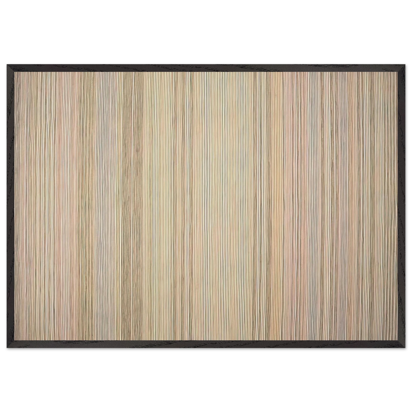 Diamond Jim - 1972 - Gene Davis 70x100 cm / 28x40 inches Framed Art Print – Black Wooden Frame