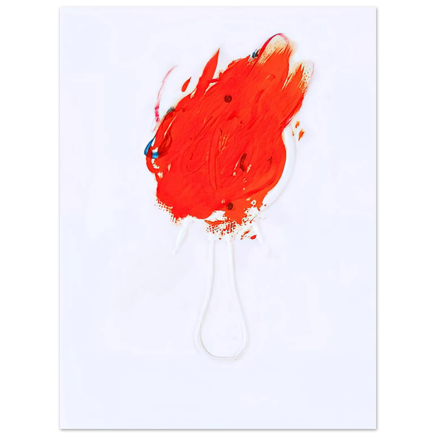 Antoni Tapies - UNTITLED FLAME AND MIRROR 1967 75x100 cm / 30x40inches Fine Art Poster
