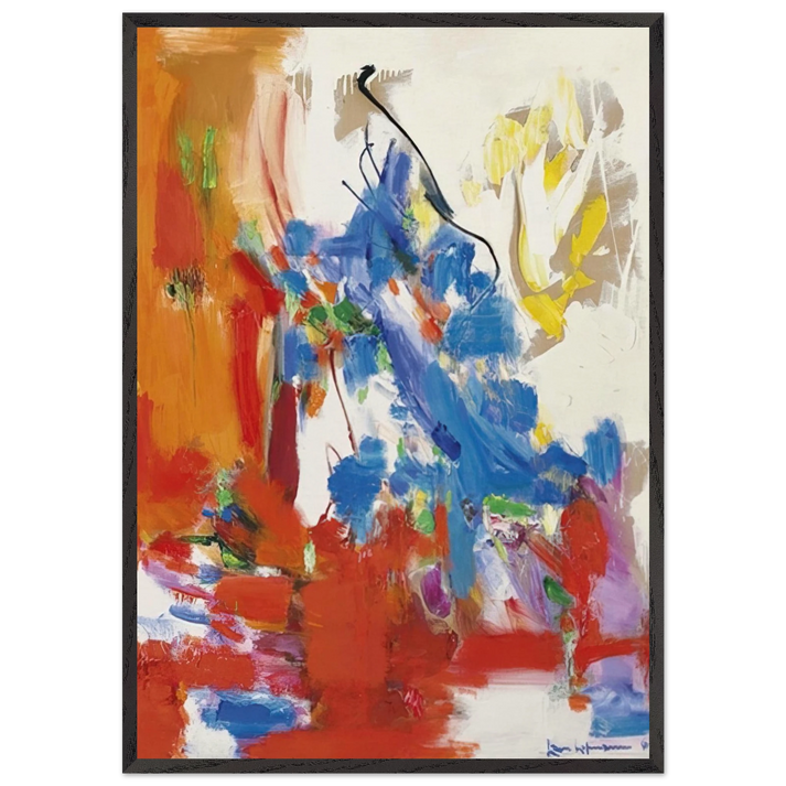 Wild Vine - Hans Hofmann 70x100 cm / 28x40 inches Framed Art Print – Black Wooden Frame
