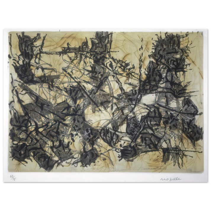 Jean-Paul Riopelle - Constructions chimériques 75x100 cm / 30x40inches Fine Art Poster