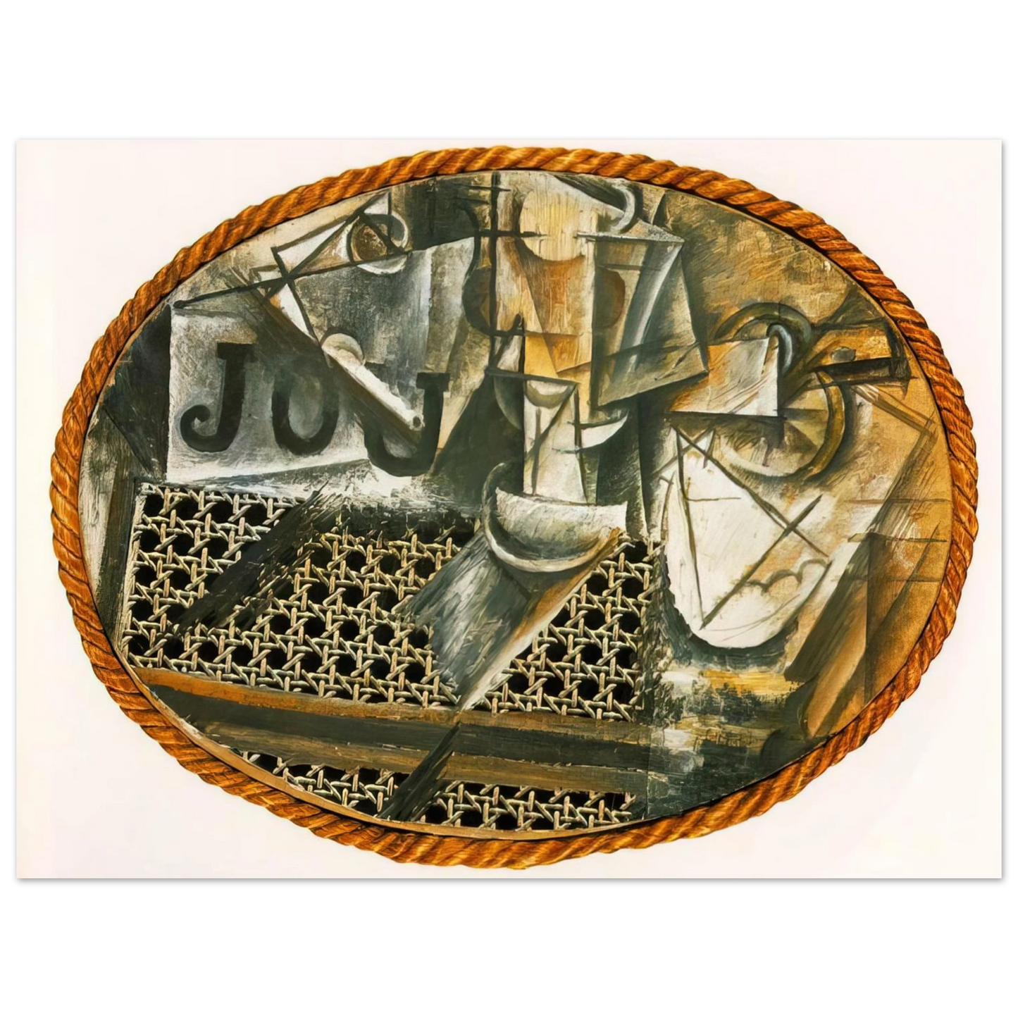 Pablo Picasso - Still Life with Caned Chair 75x100 cm / 30x40inches Fine Art Poster