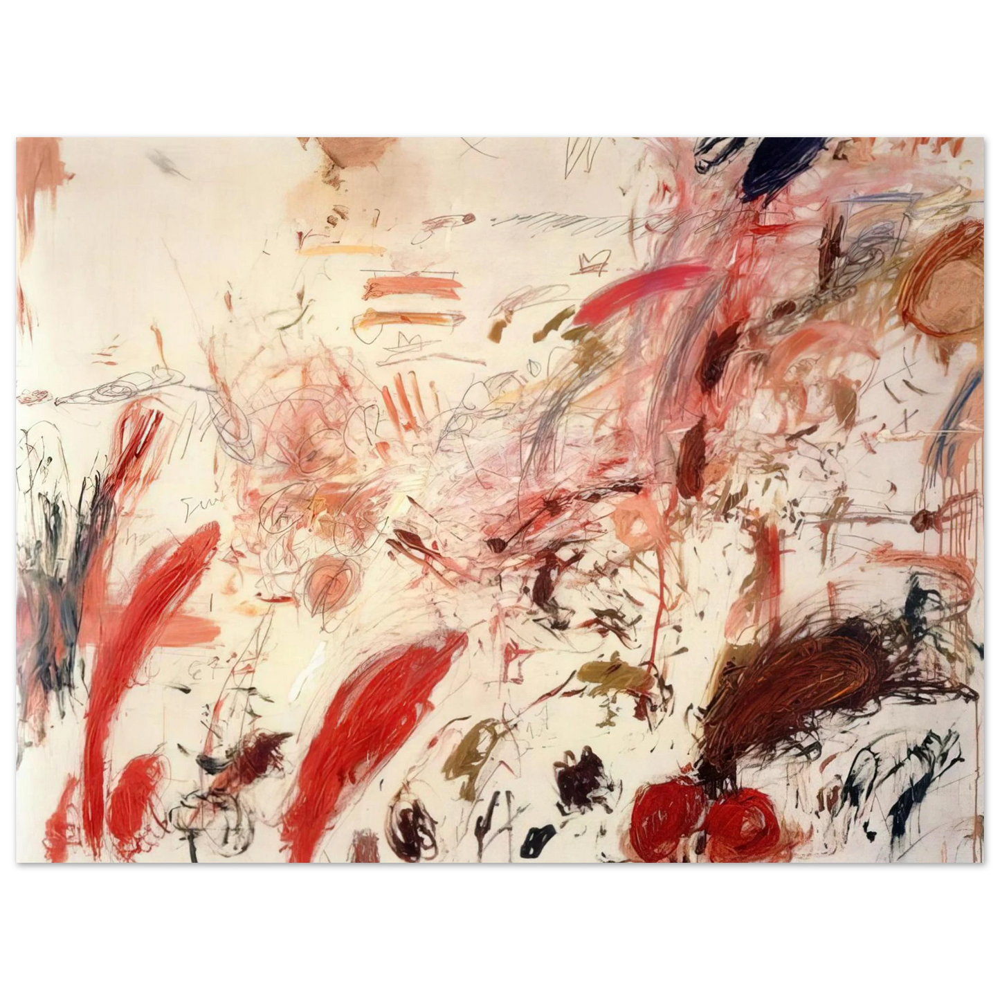 Cy Twombly - Ferragosto IV 75x100 cm / 30x40inches Fine Art Poster