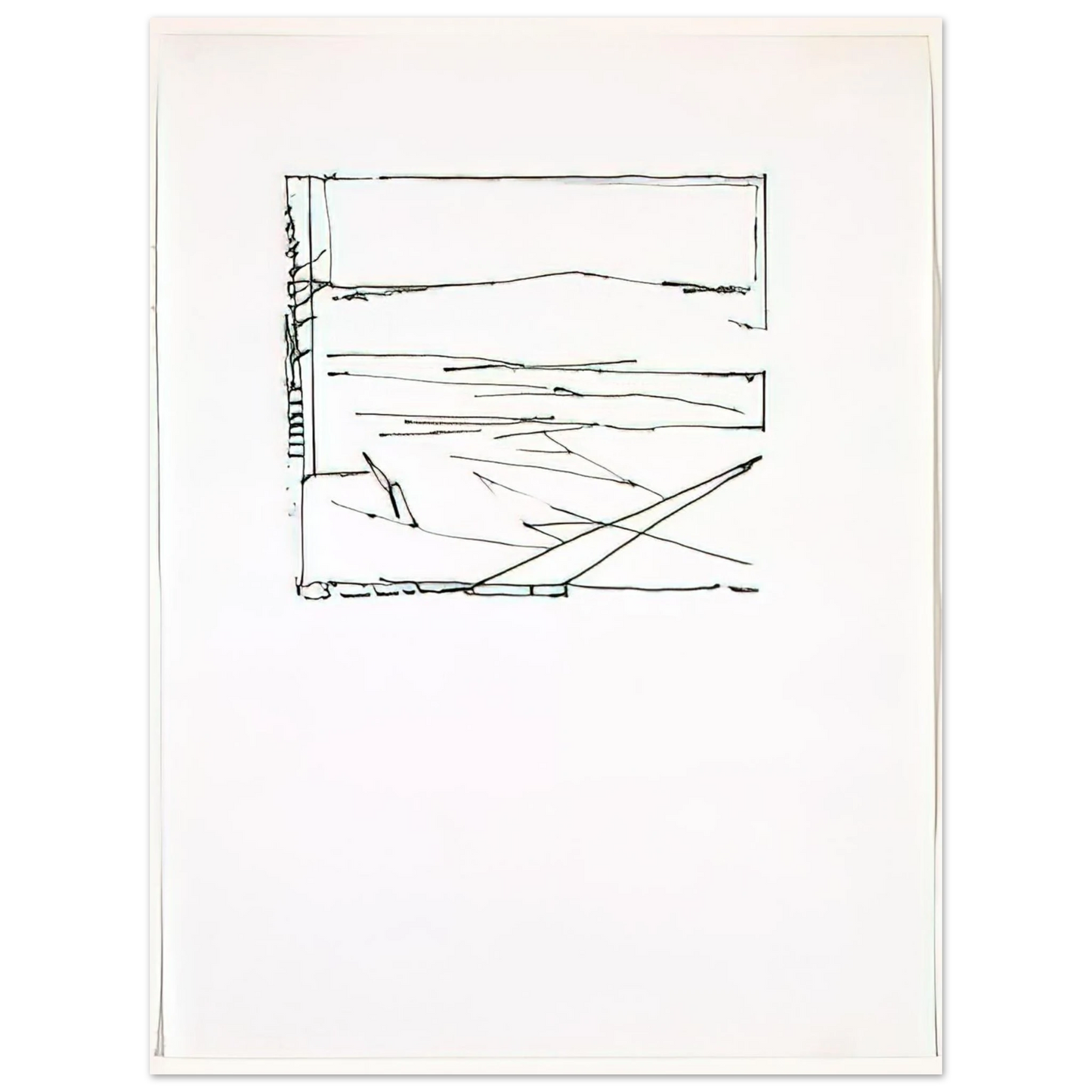 Brice Marden - Greece Summer - 1974 75x100 cm / 30x40inches Fine Art Poster