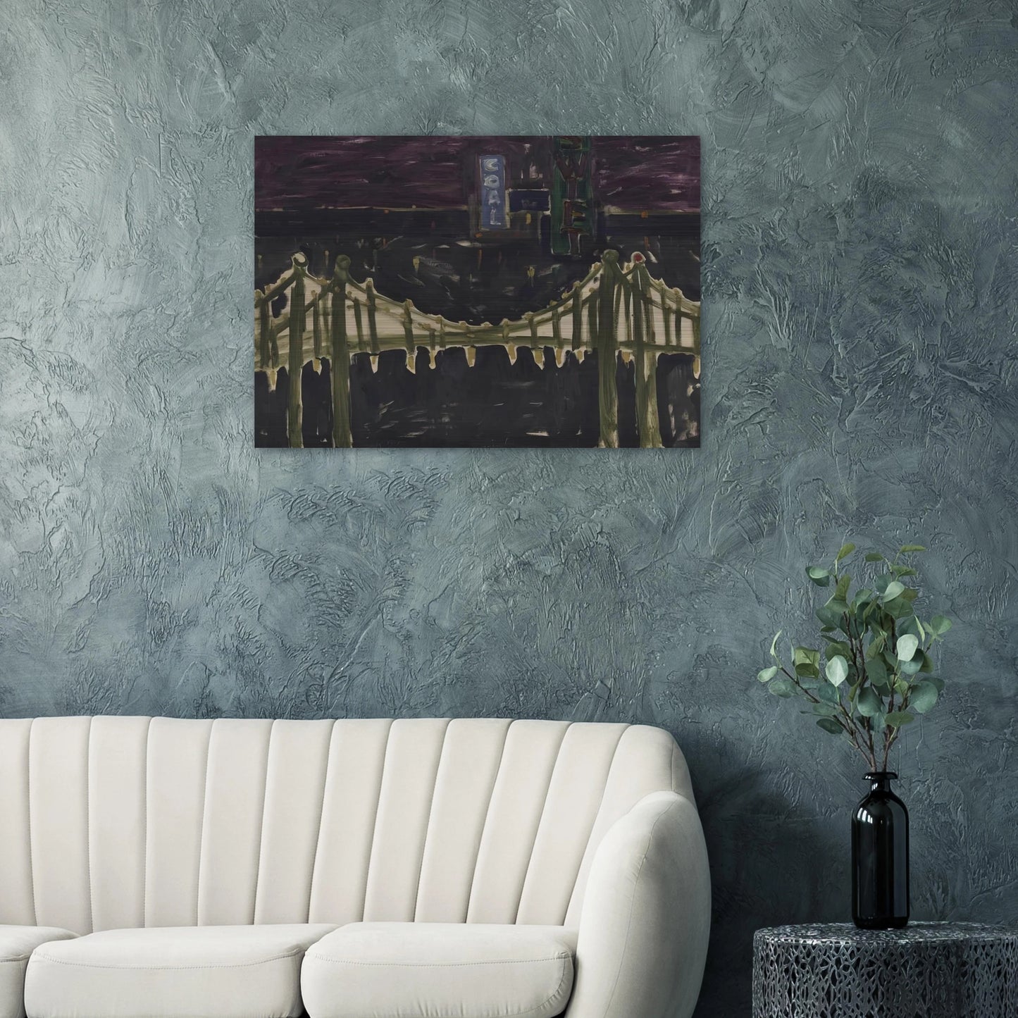 George Washington Bridge - Allan Kaprow Brushed Aluminum Print - 70x100 cm / 28x40 inches | Allan Kaprow Aluminum Print | Allan Kaprow Prints