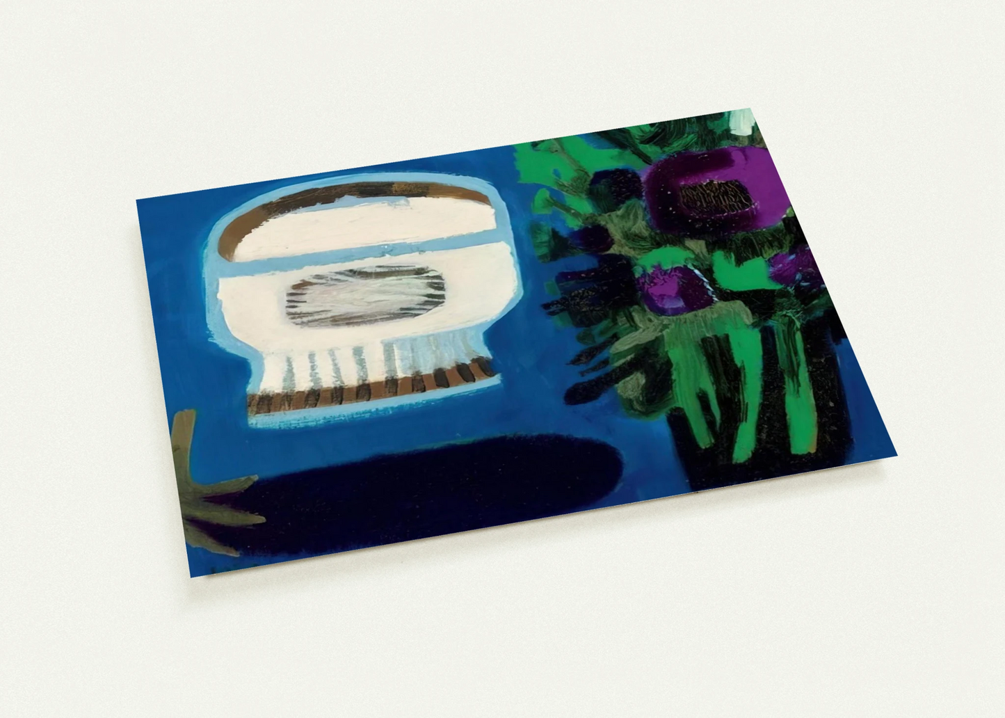 Aubergine and flowers - 1968 By Mary Fedden Pack of 10 Post Cards | Mary Fedden Post Cards | A6 (10.5 x 14.8 cm) - 4.1 x 5.8 inches