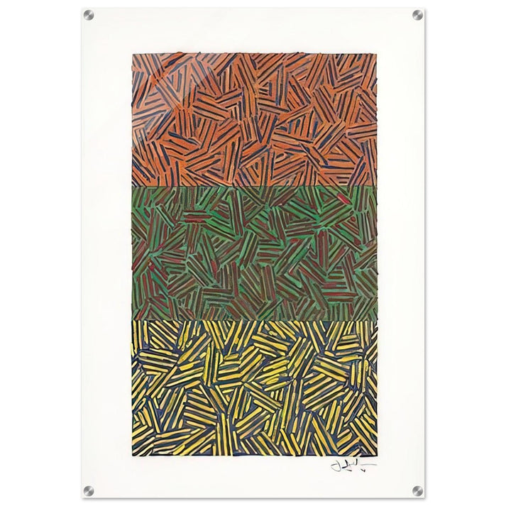 UNTITLED 1978 - Jasper Johns Acrylic Print - 70x100 cm / 28x40″ inches | Jasper Johns Wall Art | Jasper Johns Prints