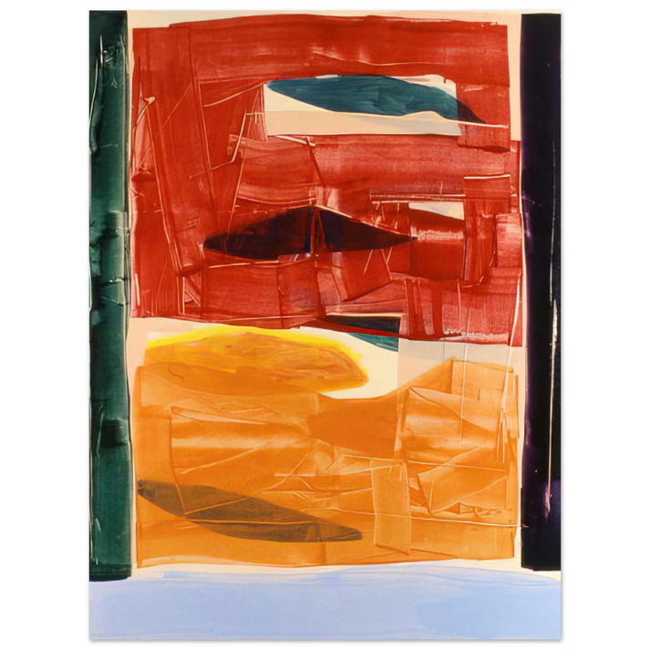 Ronnie Landfield - Circe's Palace - 1982 75x100 cm / 30x40inches Fine Art Poster
