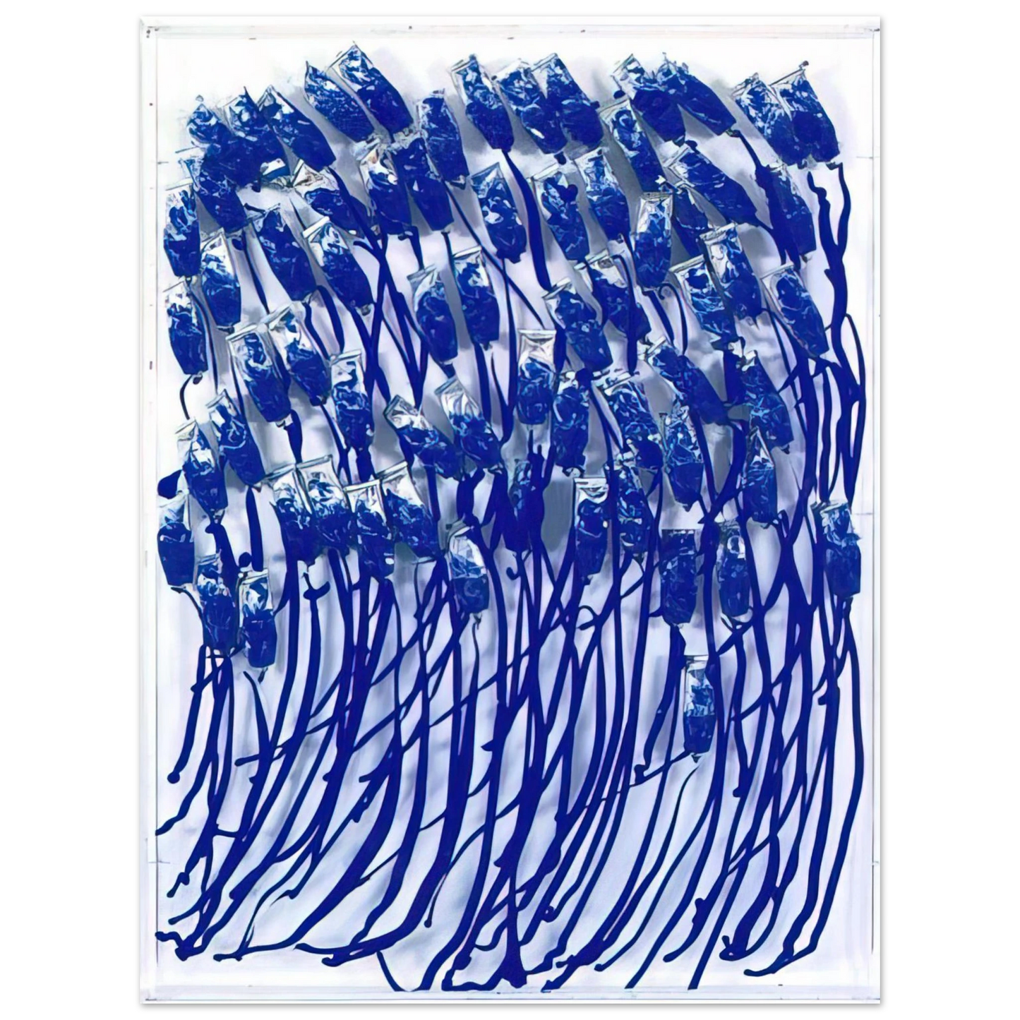 Arman - Blue Paint Tubes - 1990 75x100 cm / 30x40inches Fine Art Poster