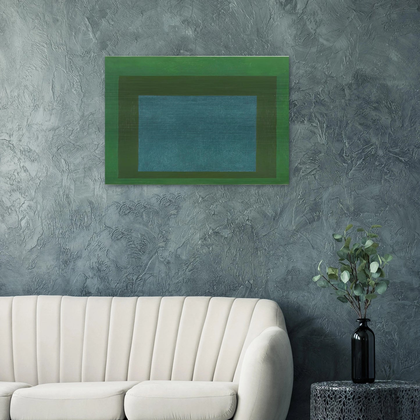 HOMAGE TO THE SQUARE 1963 - Josef Albers Brushed Aluminum Print - 70x100 cm / 28x40 inches | Josef Albers Aluminum Print | Josef Albers Prints