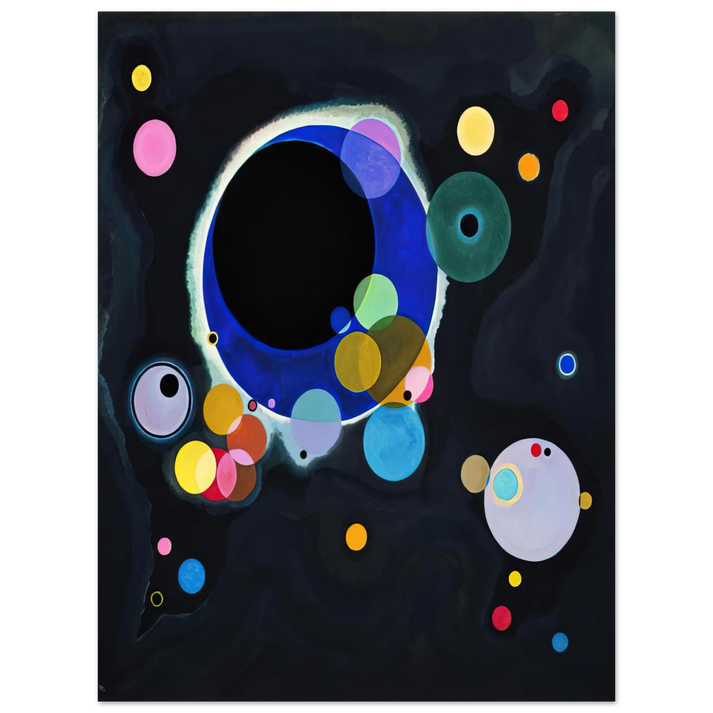 Wassily Kandinsky - SEVERAL CIRCLES 1926 75x100 cm / 30x40inches Fine Art Poster