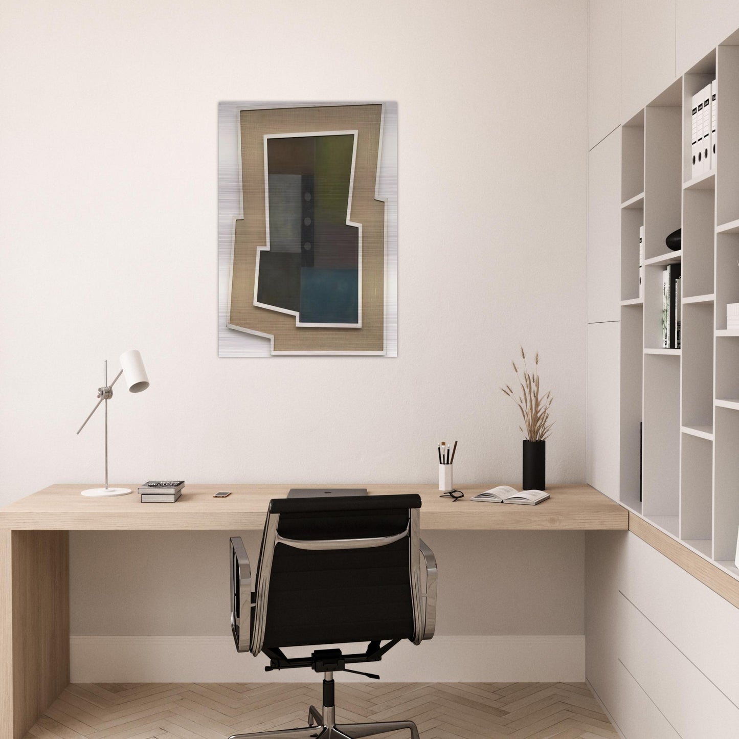 Peinture Madi - 1946 - Carmelo Arden Quin Brushed Aluminum Print - 70x100 cm / 28x40 inches | Carmelo Arden Quin Aluminum Print | Carmelo Arden Quin Prints