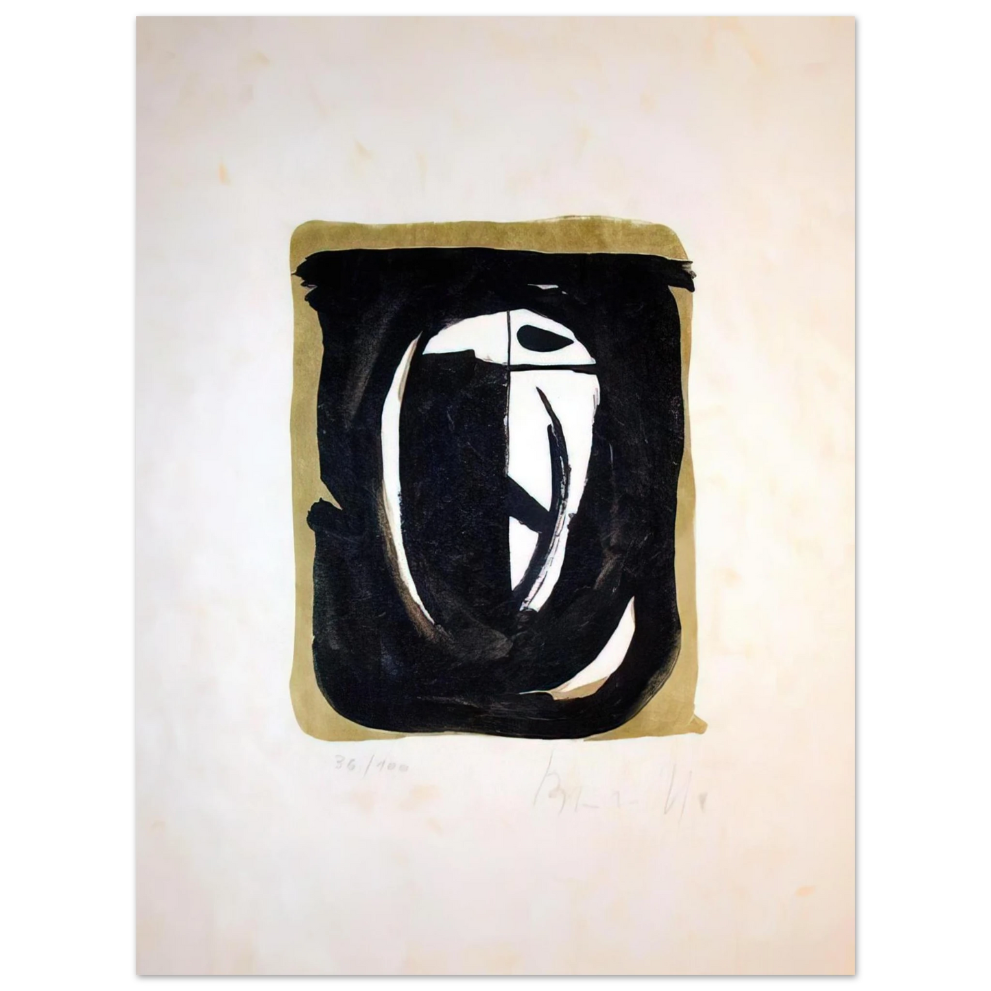 Bram van Velde - Untitled - 1975 75x100 cm / 30x40inches Fine Art Poster