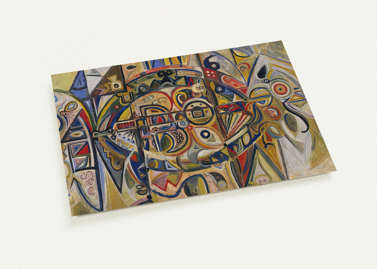 Desert By Richard Pousette-Dart Pack of 10 Post Cards | Richard Pousette-Dart Post Cards | A6 (10.5 x 14.8 cm) - 4.1 x 5.8 inches