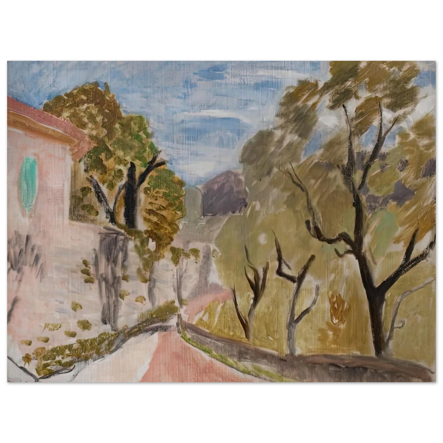 Henri Matisse - PAYSAGE OU RUE DANS LE MIDI 1918 75x100 cm / 30x40inches Fine Art Poster