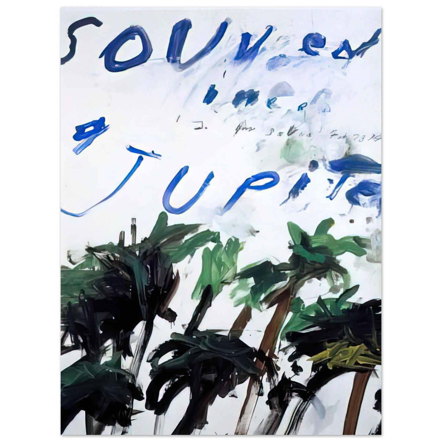 Cy Twombly - Souvenir 75x100 cm / 30x40inches Fine Art Poster