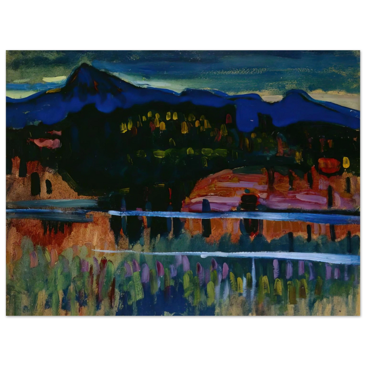 Wassily Kandinsky - MURNAU AM STAFFELSEE 1908 75x100 cm / 30x40inches Fine Art Poster