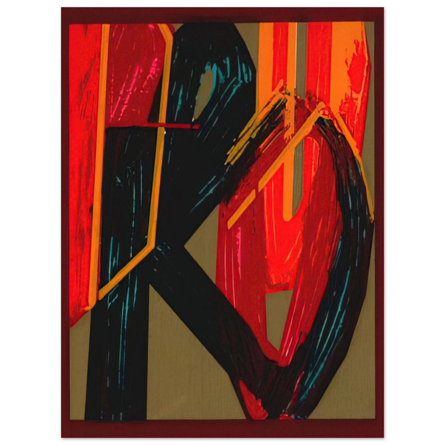 Joao Vieira - unknowntitle - Lettrism 75x100 cm / 30x40inches Fine Art Poster