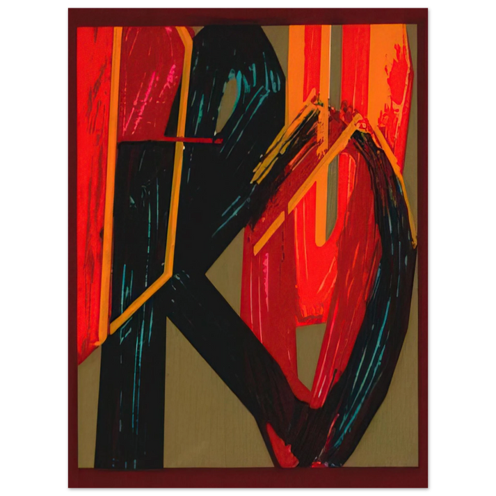 Joao Vieira - unknowntitle - Lettrism 75x100 cm / 30x40inches Fine Art Poster
