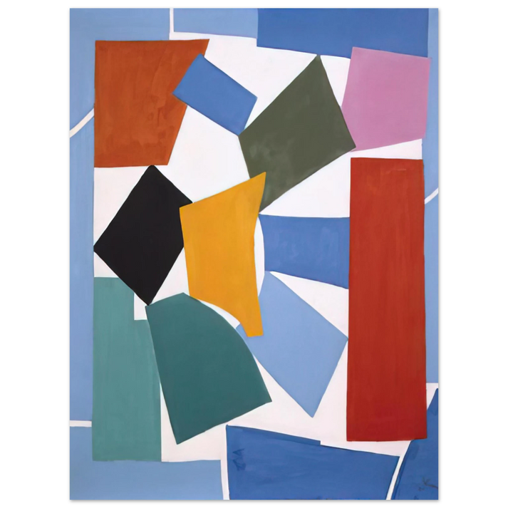 Alma Woodsey Thomas - WATUSI HARD EDGE 1963 75x100 cm / 30x40inches Fine Art Poster