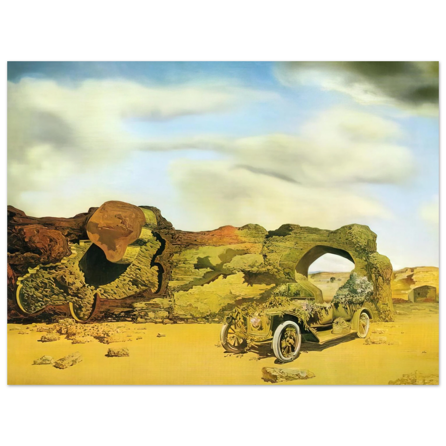 Salvador Dali - PARANOIAC CRITICAL SOLITUDE 1935 75x100 cm / 30x40inches Fine Art Poster
