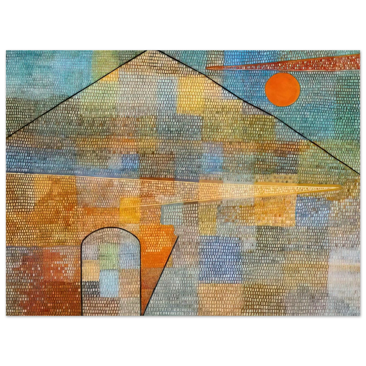 Paul Klee - TO THE PARNASSUS 1932 75x100 cm / 30x40inches Fine Art Poster