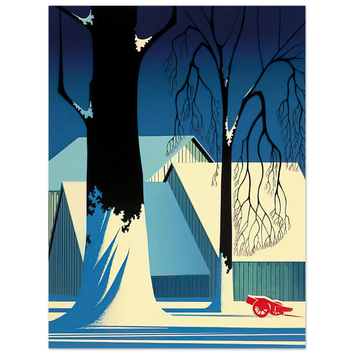 Eyvind Earle - Turquoise 75x100 cm / 30x40inches Fine Art Poster