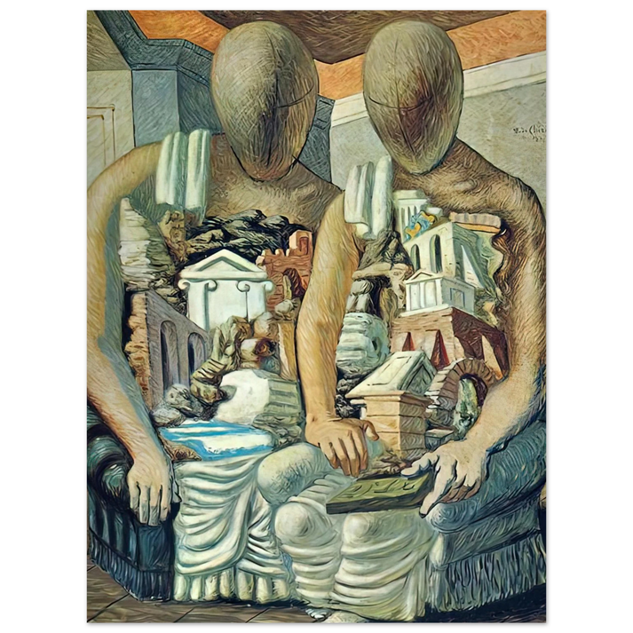 Giorgio de Chirico - THE ARCHAEOLOGISTS 1927 75x100 cm / 30x40inches Fine Art Poster
