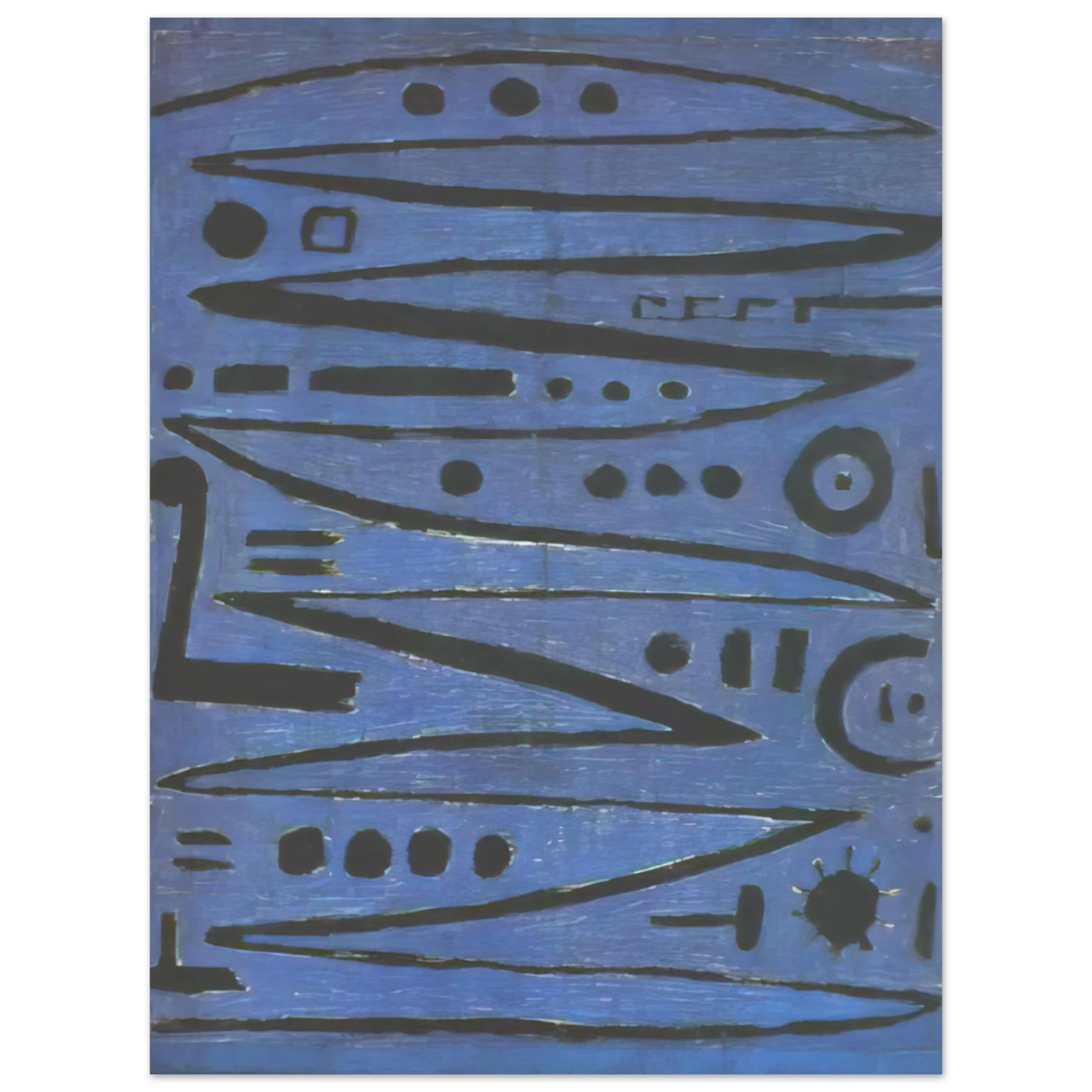 Paul Klee - HEROIC FIDDLING 1938 75x100 cm / 30x40inches Fine Art Poster