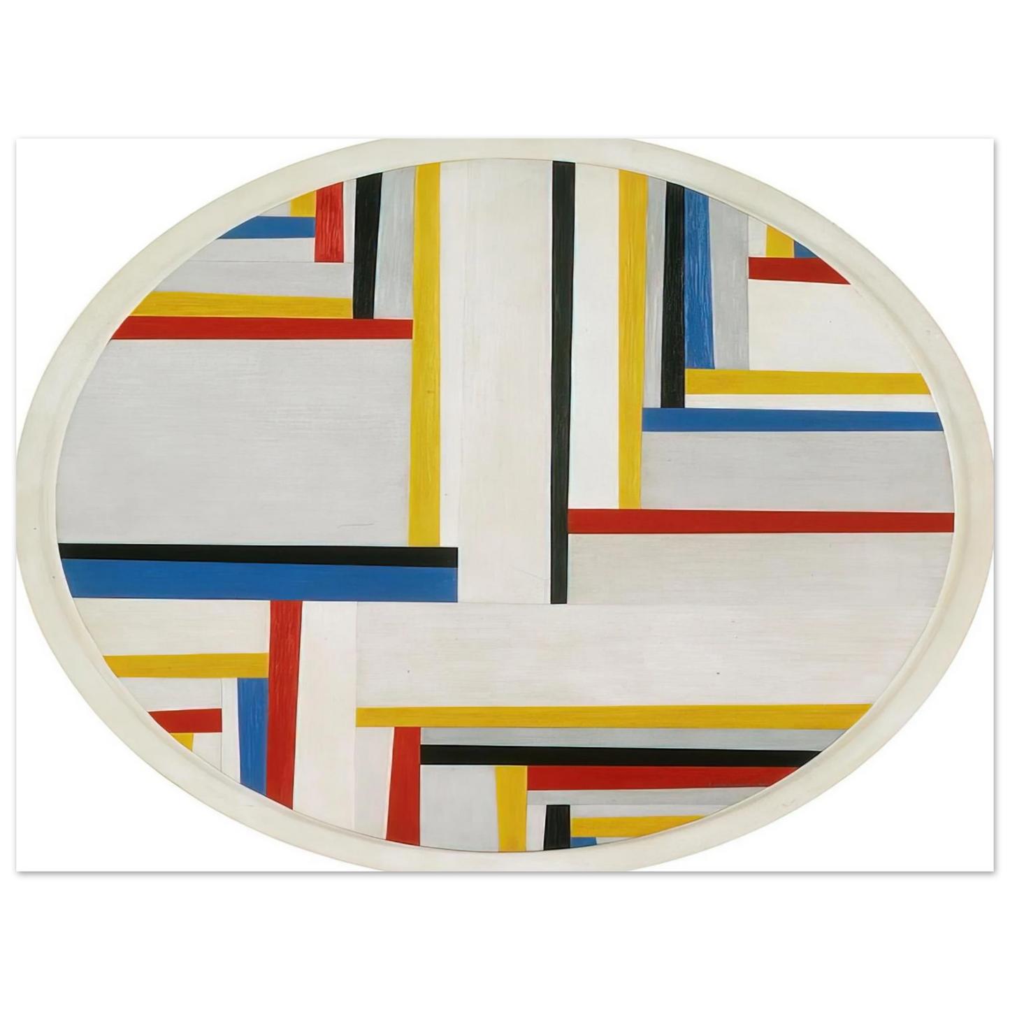 Fritz Glarner - Relational painting, Tondo #4 - 1946 75x100 cm / 30x40inches Fine Art Poster