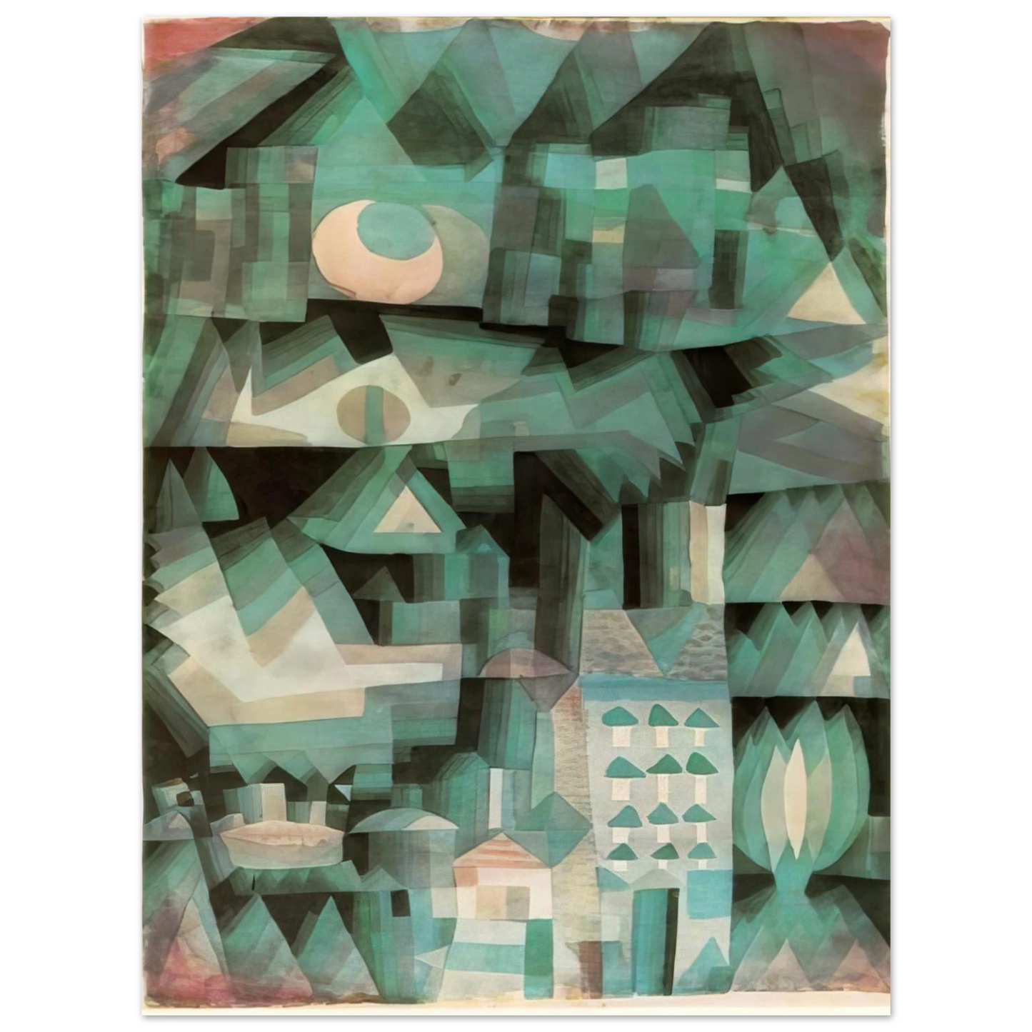 Paul Klee - DREAM CITY 1921 75x100 cm / 30x40inches Fine Art Poster