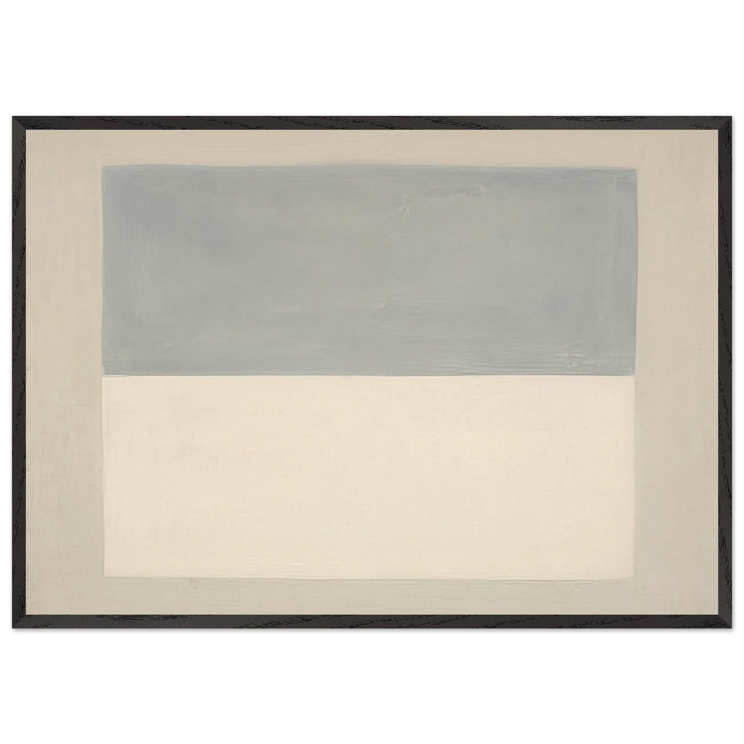 Rain Study - Agnes Martin 70x100 cm / 28x40 inches Framed Art Print – Black Wooden Frame