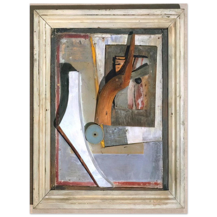 Kurt Schwitters - RELIEF IN RELIEF 1945 75x100 cm / 30x40inches Fine Art Poster