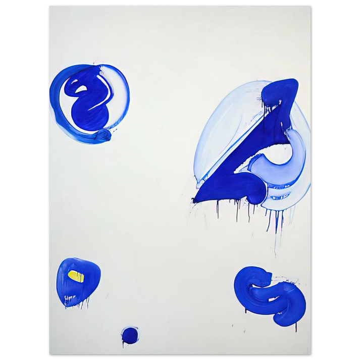 Sam Francis - Blue Balls V 75x100 cm / 30x40inches Fine Art Poster