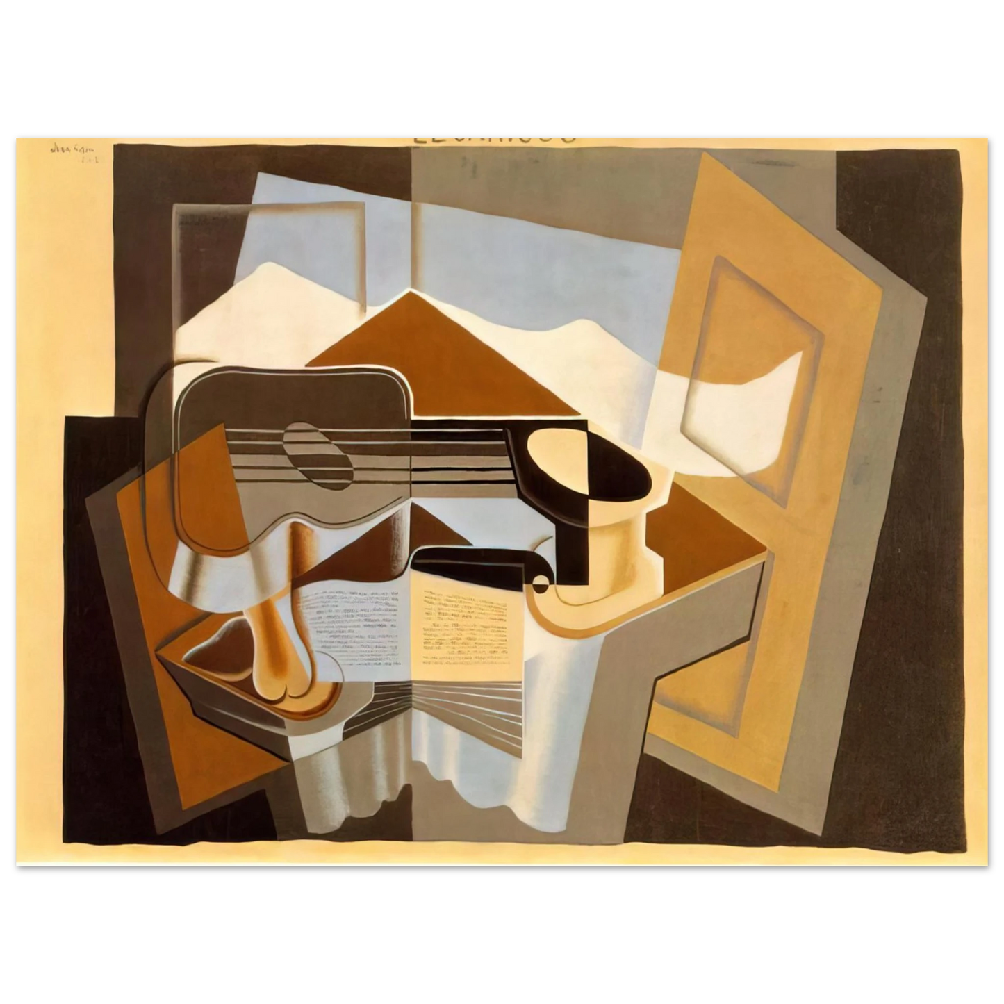 Juan Gris - THE MOUNTAIN LE CANIGOU 1921 75x100 cm / 30x40inches Fine Art Poster