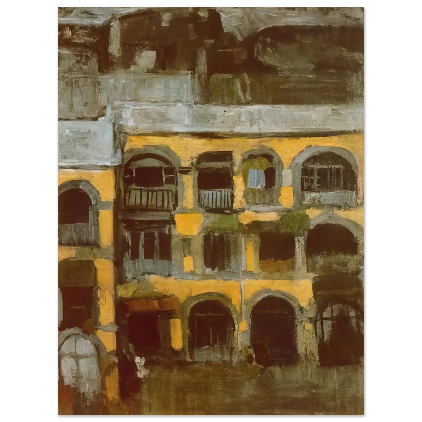 Pablo Picasso - A blue house 75x100 cm / 30x40inches Fine Art Poster