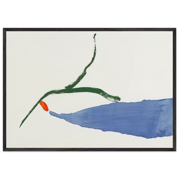 A Little Zen - 1970 - Helen Frankenthaler 70x100 cm / 28x40 inches Framed Art Print – Black Wooden Frame