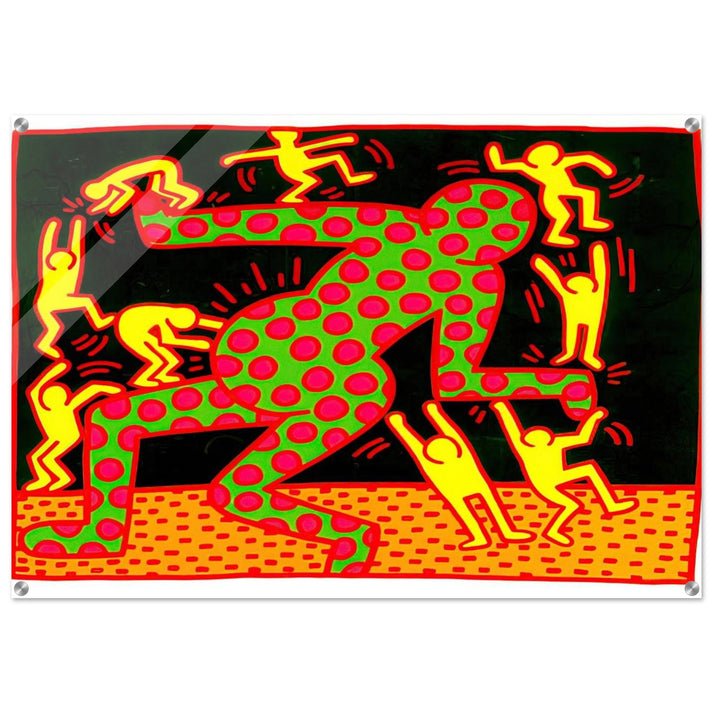 UNTITLED 1983 2 - Keith Haring Acrylic Print - 70x100 cm / 28x40″ inches | Keith Haring Wall Art | Keith Haring Prints