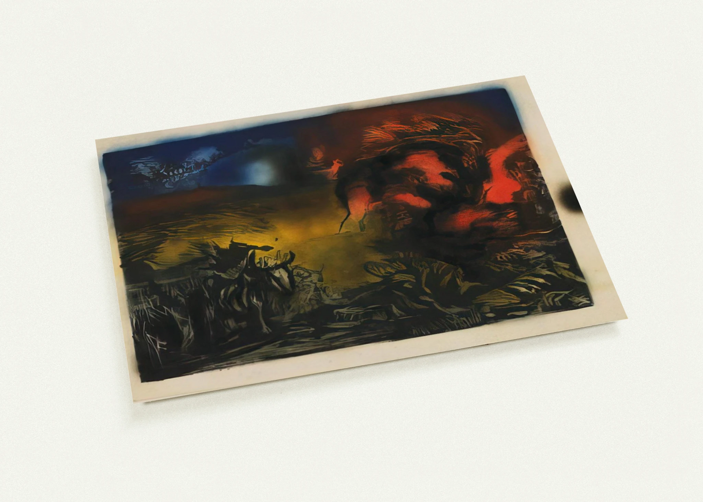 LANDSCAPE WITH STEER 1937 By Jackson Pollock Pack of 10 Post Cards | Jackson Pollock Post Cards | A6 (10.5 x 14.8 cm) - 4.1 x 5.8 inches