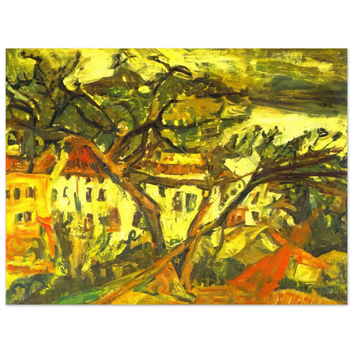 Chaim Soutine - LANDSCAPE OF THE SOUTH OF FRANCE 75x100 cm / 30x40inches Fine Art Poster