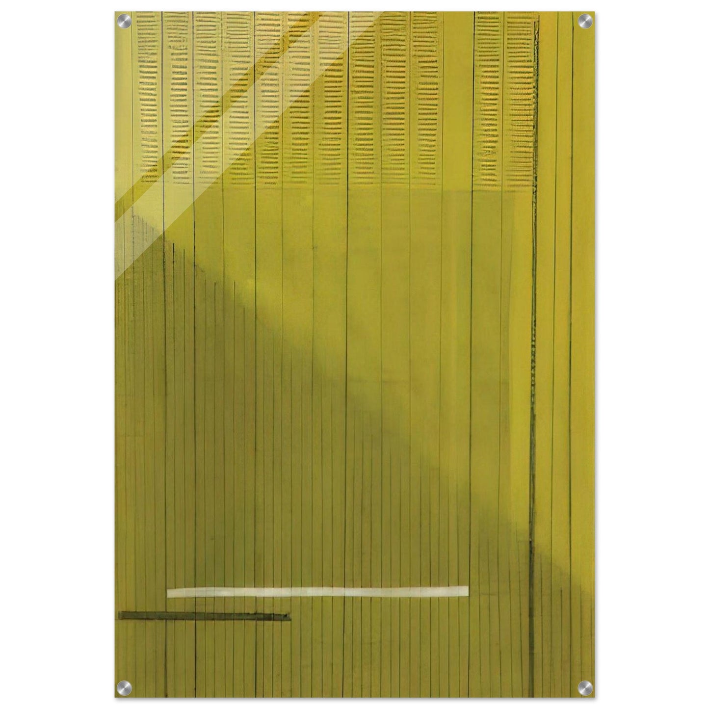 Grigio Giallo Gray and Yellow - 1966 - Bice Lazzari Acrylic Print - 70x100 cm / 28x40″ inches | Bice Lazzari Wall Art | Bice Lazzari Prints