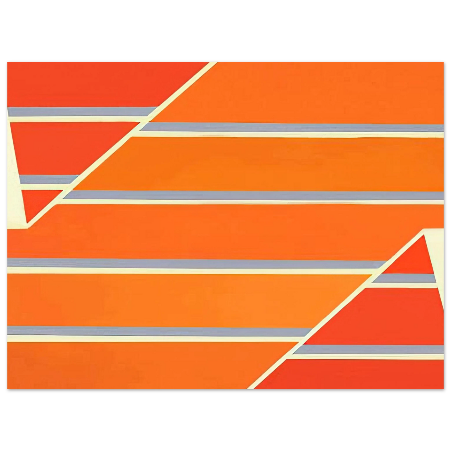 Larry Zox - Orange Time - 1965 75x100 cm / 30x40inches Fine Art Poster