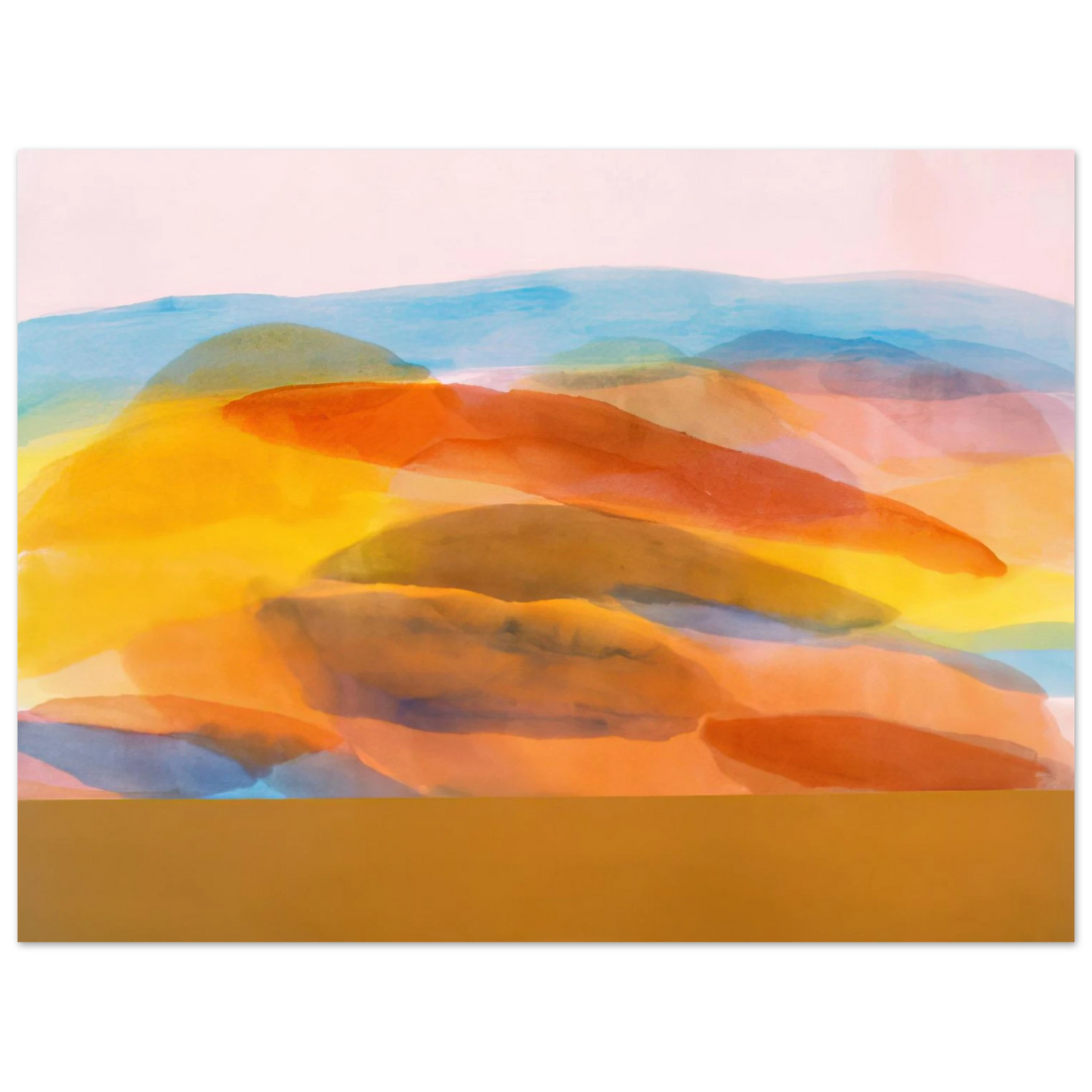 Ronnie Landfield - Golden Harvest - 1981 75x100 cm / 30x40inches Fine Art Poster