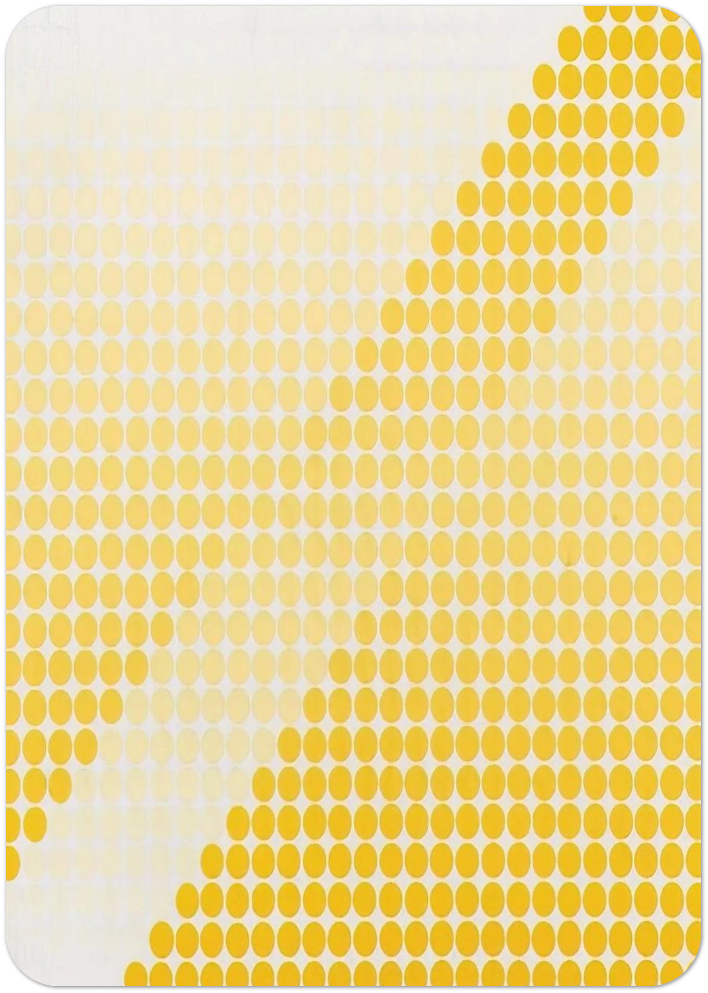 Bianco Giallo - 1971 By Dadamaino Pack of 10 Post Cards | Dadamaino Post Cards | A6 (10.5 x 14.8 cm) - 4.1 x 5.8 inches