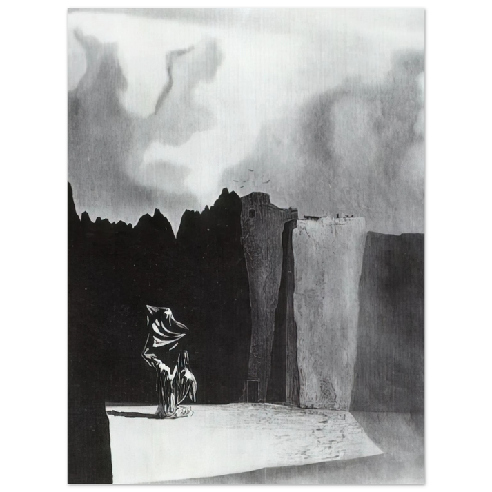 Salvador Dali - WEST SIDE OF THE ISLE OF THE DEAD 75x100 cm / 30x40inches Fine Art Poster