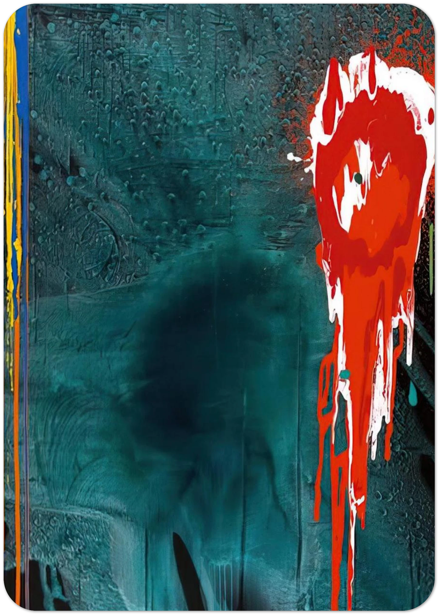 Letter to Chaim - 10.7.06 - 2006 By John Hoyland Pack of 10 Post Cards | John Hoyland Post Cards | A6 (10.5 x 14.8 cm) - 4.1 x 5.8 inches
