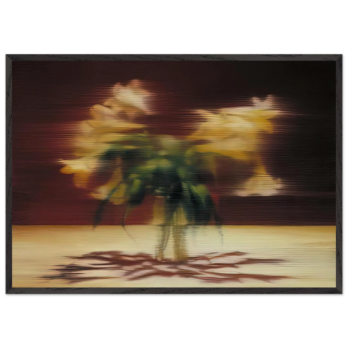 LILIES - Gerhard Richter 70x100 cm / 28x40 inches Framed Art Print – Black Wooden Frame