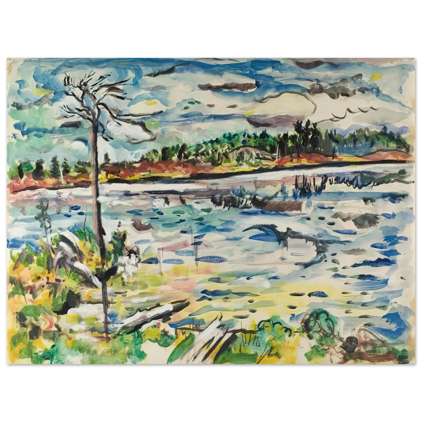 Ivan Albright - MICHIGAN SUMMER DAYS 75x100 cm / 30x40inches Fine Art Poster
