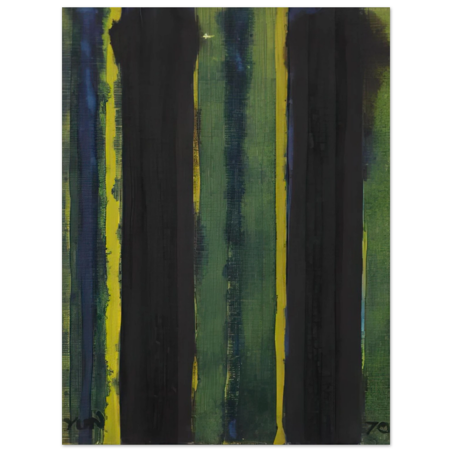 Yun Hyong-keun - Untitled - 1970 75x100 cm / 30x40inches Fine Art Poster